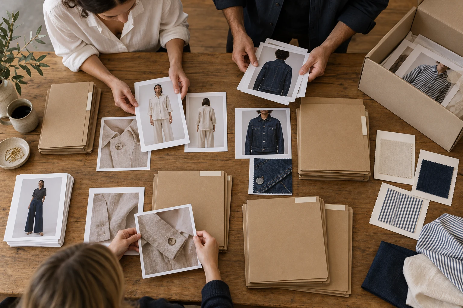An organized garment reference archive