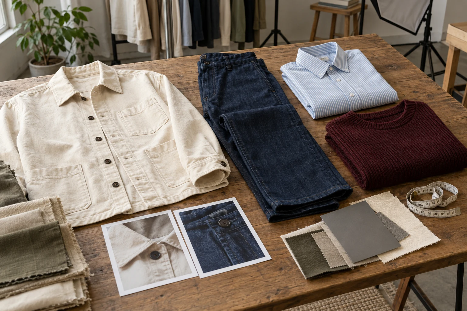 A garment reference table